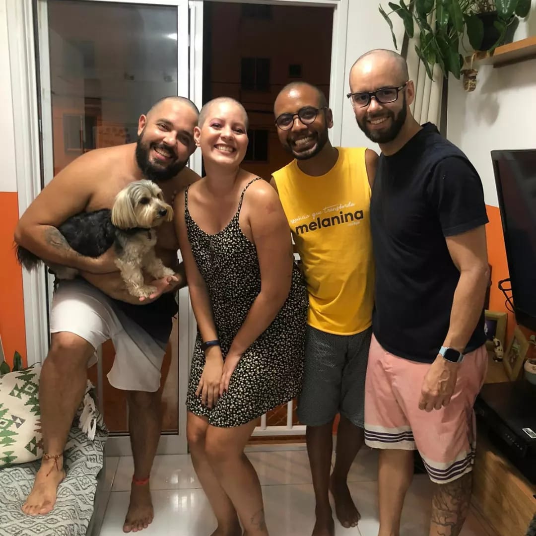 A rede de amigos de Greice foi fundamental para vencer a doença