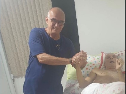 Euvaldo Jorge em visita a Jorge Campos