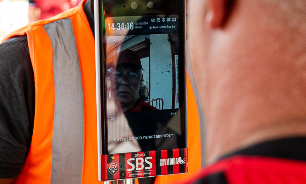 Biometria facial no Barradão