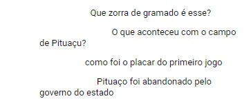 Comentários de torcedores na transmissão do jogo do Bahia, no YouTube