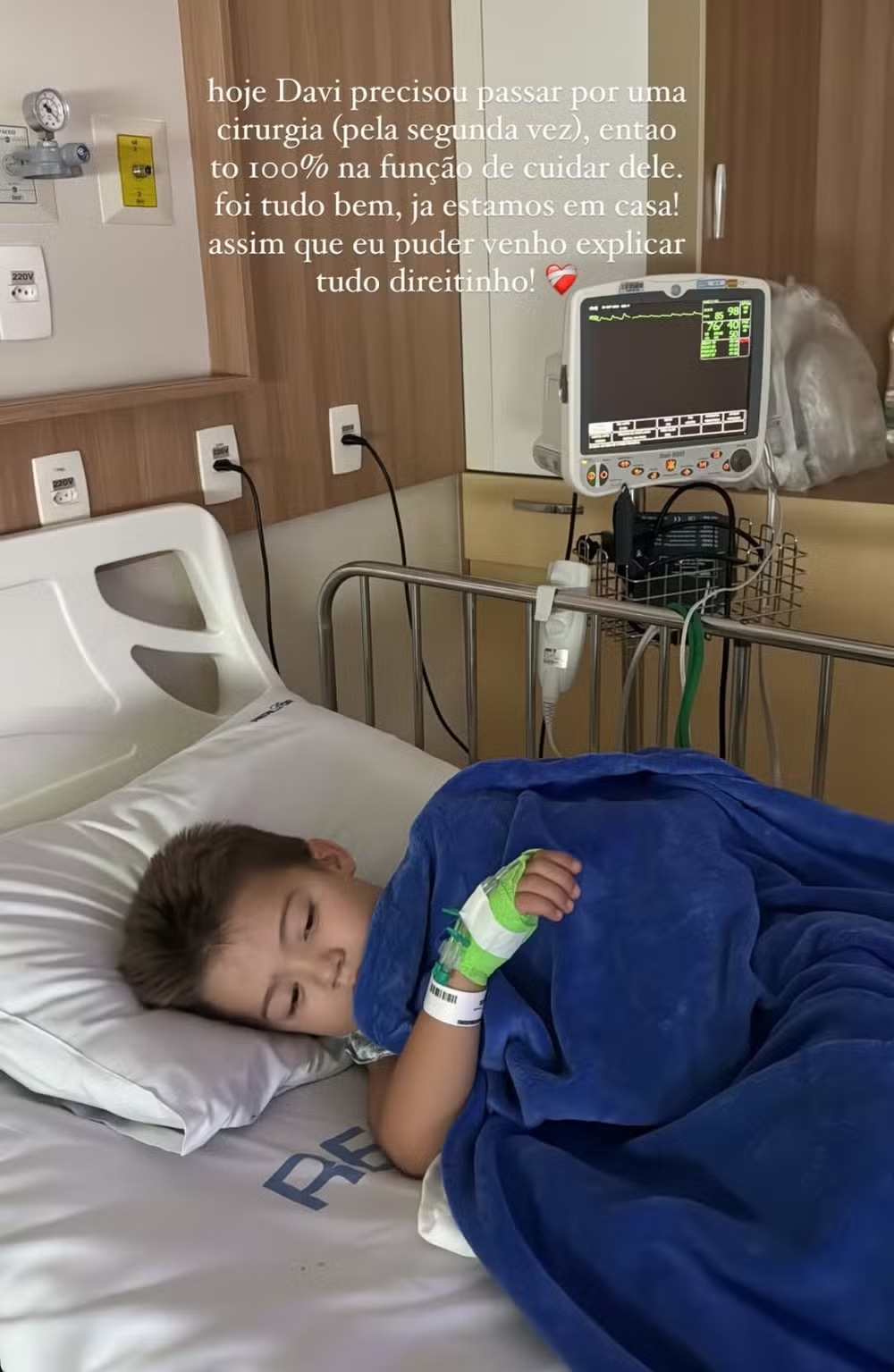 Davi é o primogênito de Gabi Brandt e Saulo Poncio — Foto: Reprodução/Instagram