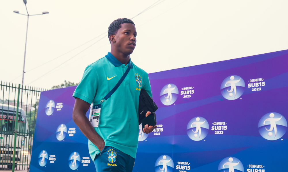 Ruan Pablo pela Seleção Brasileira sub-15
