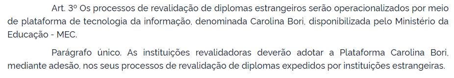Portaria MEC