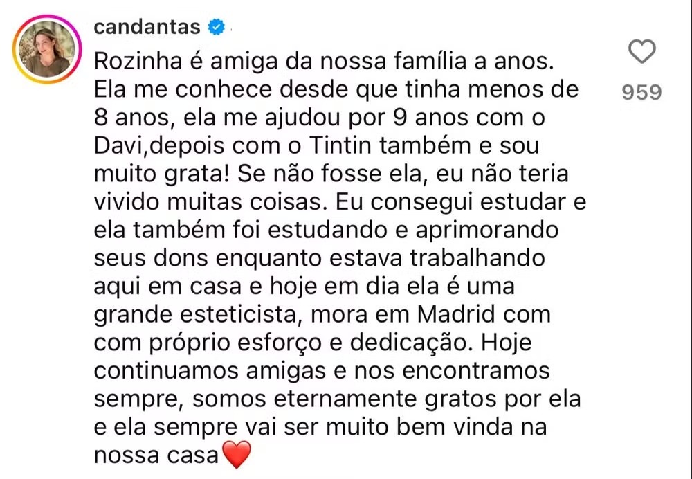 Babá do primeiro filho de Neymar, que foi para a Europa cuidar do menino, hoje é esteticista em Madri — Foto: Instagr