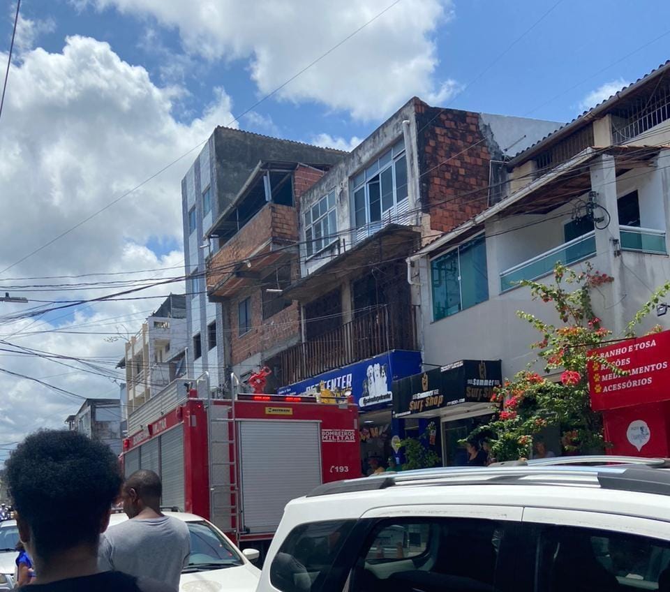 Imagem de imóvel com princípio de incêndio