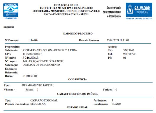 Notificação CODESAL