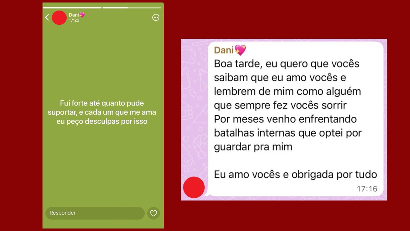 mensagens de daniela