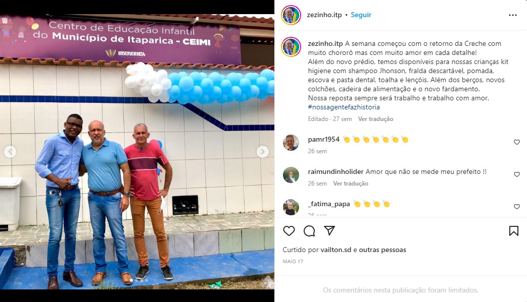 Print Instagram zezinho raimundinho