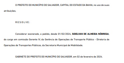 Diário Oficial de Salvador
