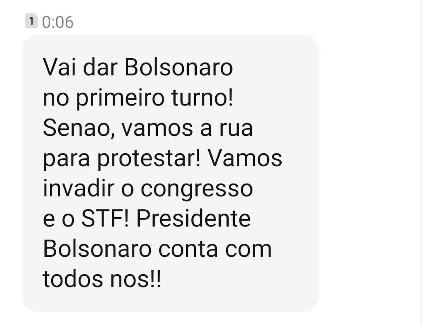 mensagens bolsonaristas paraná detran