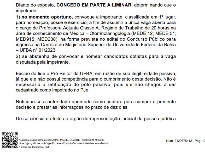 Decisão Justiça Federal