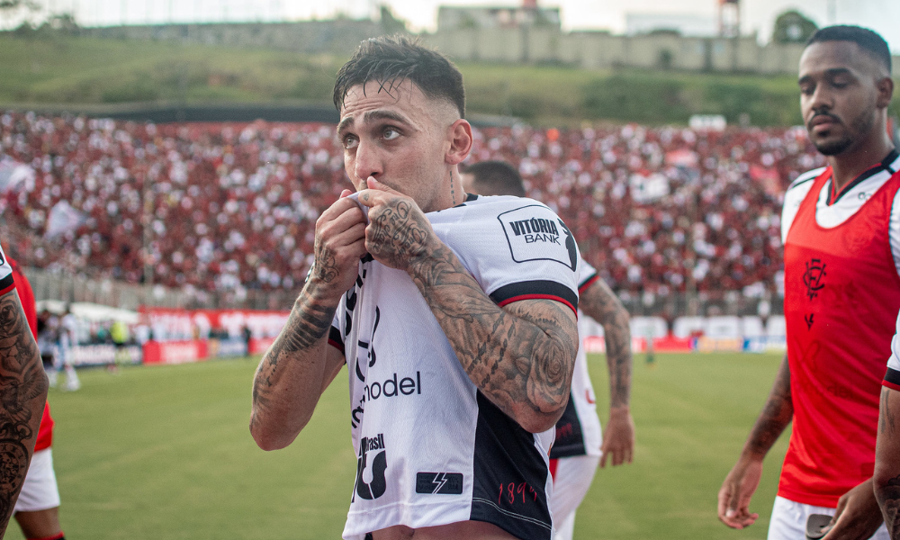 Atacante Gustavo Mosquito, reforço do Vitória na segunda janela