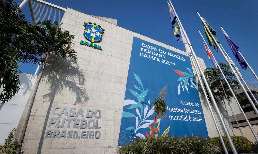 Fachada da sede da CBF, no Rio de Janeiro