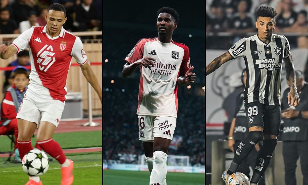 Montagem as imagens dos três jogadores tratados como novidade na convocação de Dorival Jr