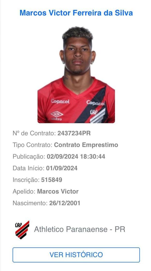 Empréstimo de Marcos Victor no BID, da CBF