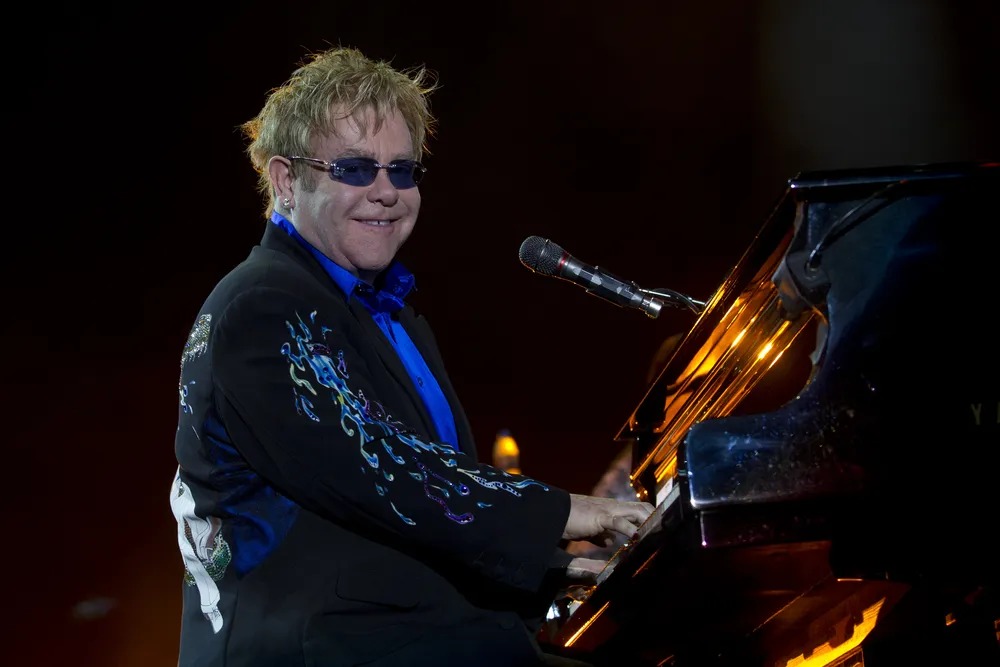 Elton John no Rock in Rio (2011) — Foto: Divulgação