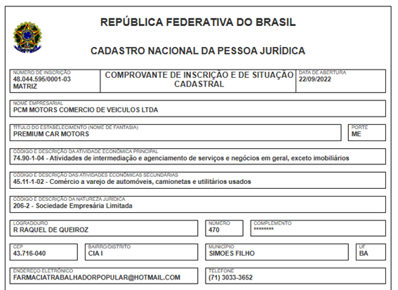 Consulta CNPJ - Receita Federal