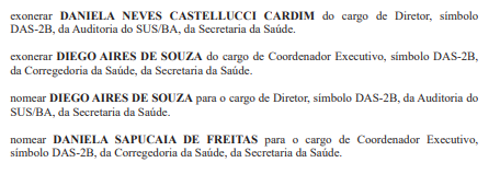 Diário Oficial do Estado da Bahia