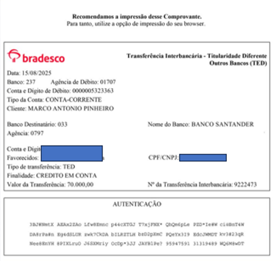 Transferência bancária