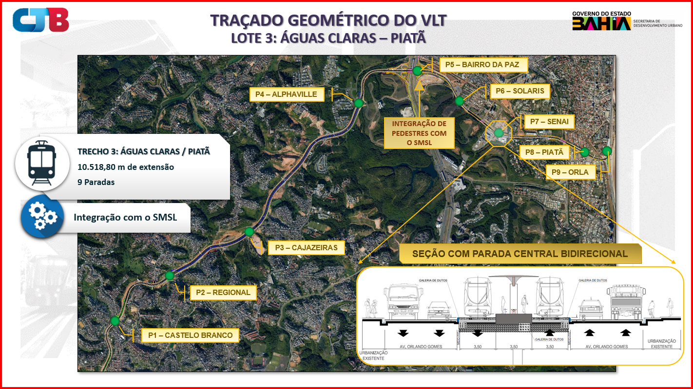 Trecho 3 do VLT (Foto: GOVBA)