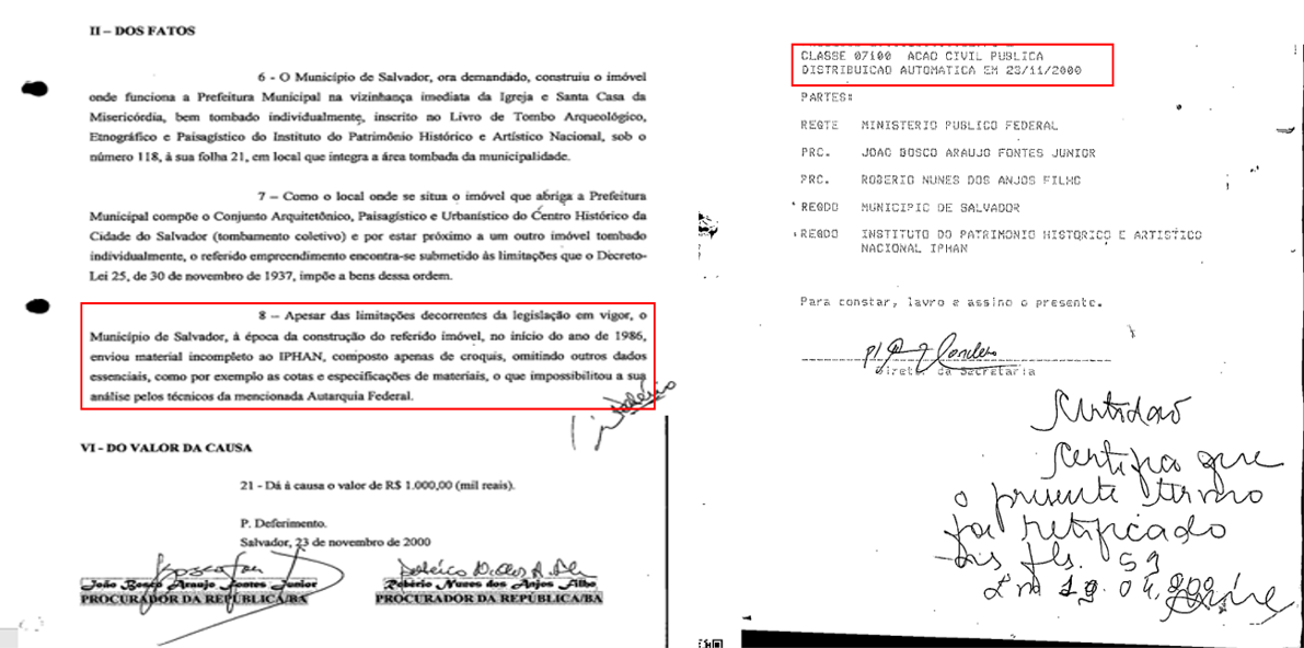 Trecho do processo
