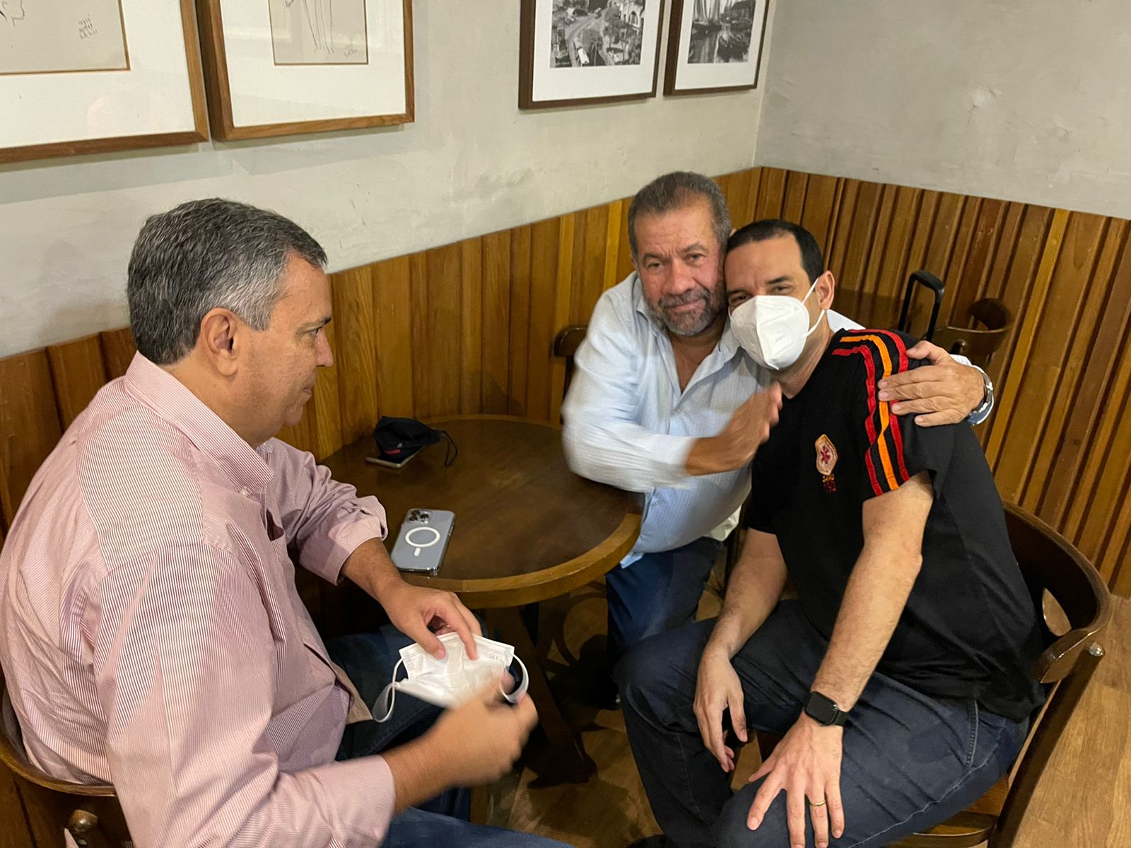 Félix, Lupi e Prates nesta manhã, em Salvador