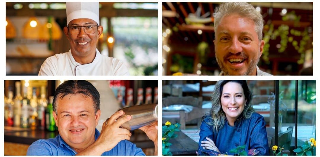 Chef George Marques; Mixologista Mauro Orlando; Bartender Adeílson Lisboa e Chef Anouk Migotto