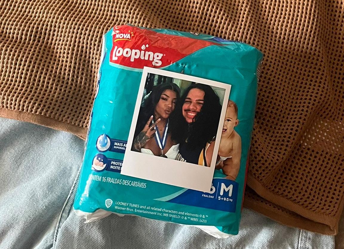 Amon Kiyá e Ludmilla em foto tirada pelo próprio fã